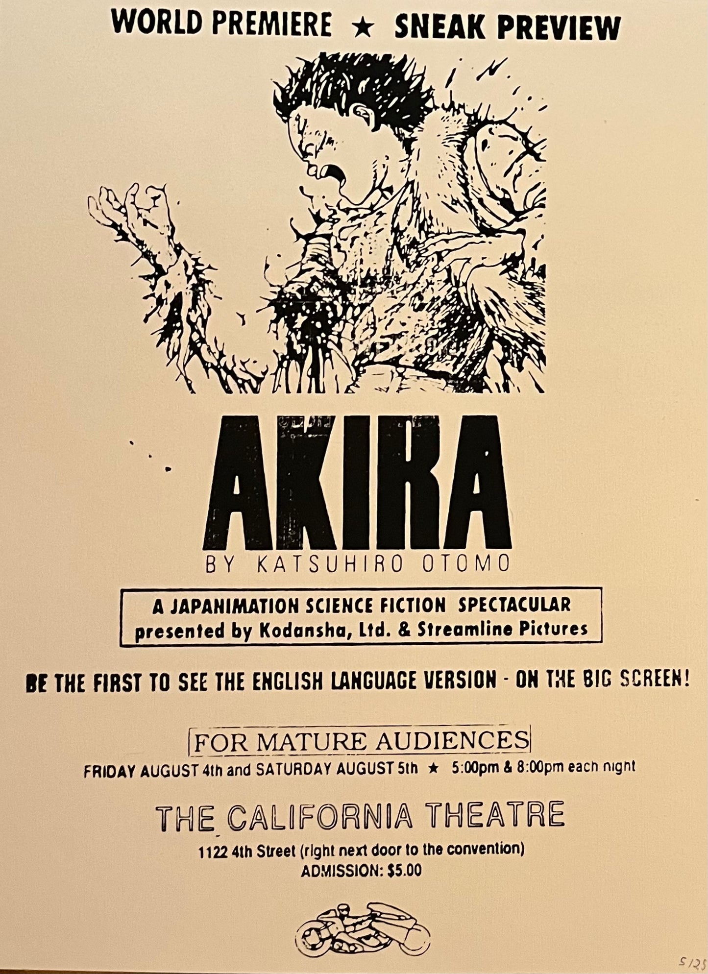Akira 1990 SDCC Poster Tee